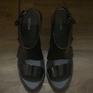 Black Melissa Wedge size 7